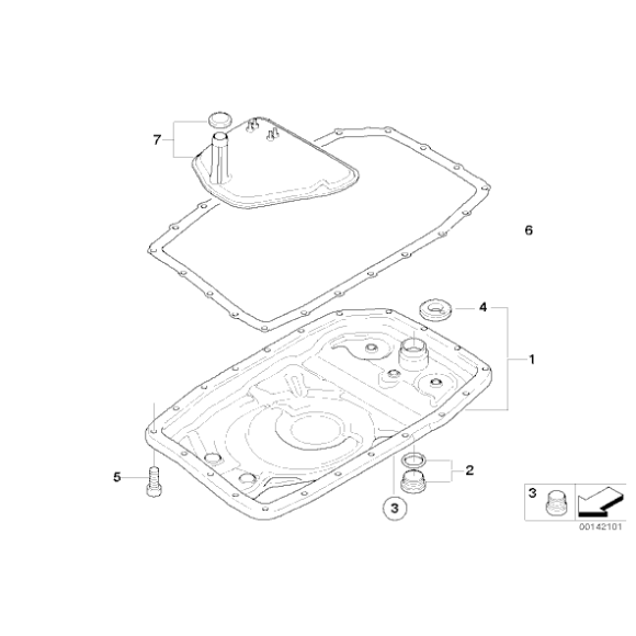 Filtr oleju - 24117543550