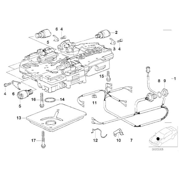 Filtr automatycznej skrzyni BMW E30 E32 E34 E28 - 24311218550