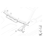 Osłona wlotu powietrza prawa BMW E83 X3 - 51713401654