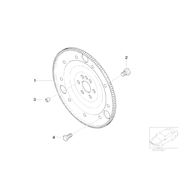 Śruba BMW E60 E63 E70 E81 E90 E83 E84 F01 F10 F15 F20 F25 F30 G01 G05 G11 G20 G30 - 24407561393
