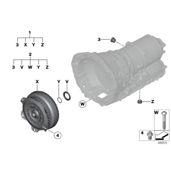 Śruba BMW E60 E63 E70 E81 E90 E83 E84 F01 F10 F15 F20 F25 F30 G01 G05 G11 G20 G30 - 24407561393