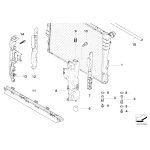 Chłodnica wody BMW E83 X3 2,0d 3,0d M47N2 M57N N47 - 17113404397