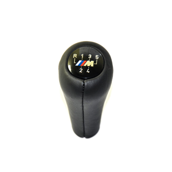 Gałka biegów M skóra 5 biegów BMW E36 E46 E39 E38 E60 X5 X3 - 25117503231