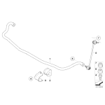 Guma stabilizatora przód BMW X3 E83 E83N 2,0 2,5 3,0 1,8 22,8mm - 31303413134