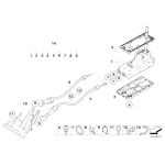 Podpora mocowanie linek zmiany biegów MINI R50 One Cooper - 25111504207