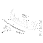 Pokrywka gruntowana prawa BMW E83 X3 2.0d 2.0i 2.5i 3.0i 3.0d 1.8d - 61673416176