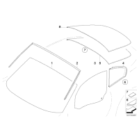 51333420705 Szyba boczna zielona drzwi lewych - 51333420705 - Części oryginalne BMW Łódź | Sklep internetowy BMW