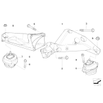 22113421300 Poduszka silnika prawa BMW E83 E83N X3 2,0d 1,8d M47N2 N47 - 22113421300 - Części oryginalne BMW Łódź | Sklep internetowy BMW