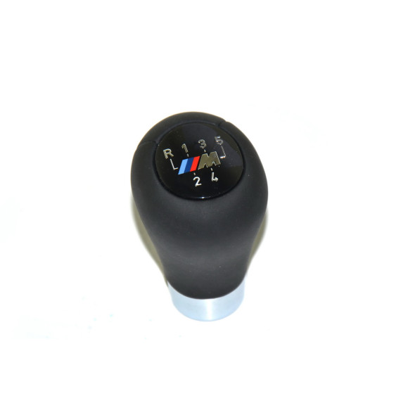 Gałka zmiany biegów skóra M 5 biegów BMW E46 316i 318i 318d 320d 320i 323i 325i 328i 330i 330d 330xi 330xd - 25117896031
