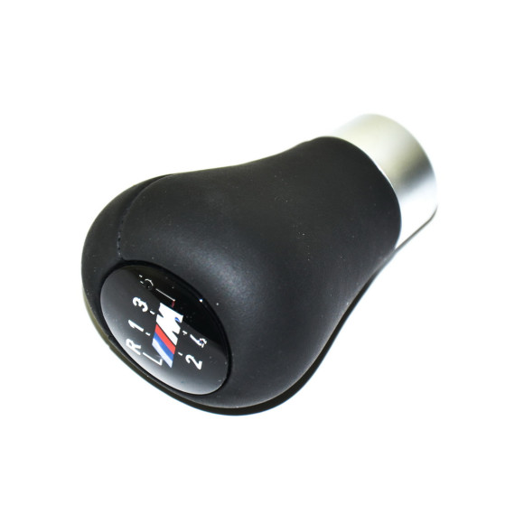 Gałka zmiany biegów skóra M 5 biegów BMW E46 316i 318i 318d 320d 320i 323i 325i 328i 330i 330d 330xi 330xd - 25117896031