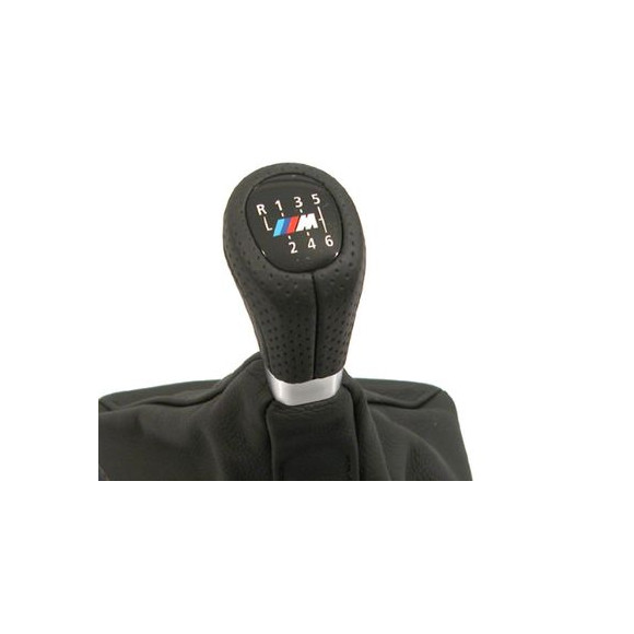 Gałka zmiany biegów skóra M-technic BMW E91 E92 E93 - 25118037308