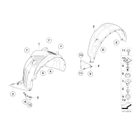 51623422618 Uszczelka nadkola przód prawa E83N X3 3,0d 3,0si - 51623422618 - Części oryginalne BMW Łódź | Sklep internetowy BMW