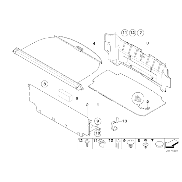 51473422770 Osłona krawędzi ładunkowej, tylko w połączeniu z - 51473422770 - Części oryginalne BMW Łódź | Sklep internetowy BMW