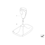 Gałka automatycznej skrzyni biegów BMW Performance E81 E87 E82 E88 E90 E91 E92 E93 - 25162153758