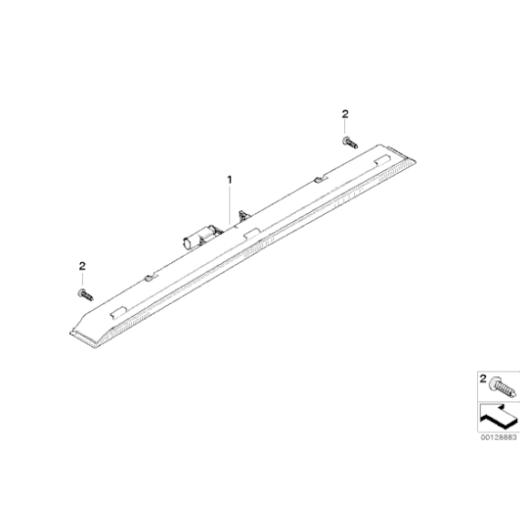 Trzecie światło stop tył BMW E83 X3 2,0d 2,0i 2,5i 3,0d 3,0i - 63213440408
