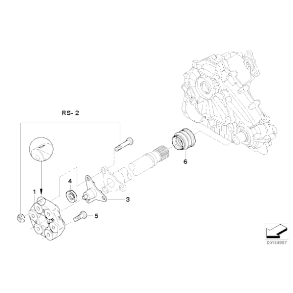 Przegub elastyczny wału BMW X5 E53 E70 X6 E71 3,0d 3,0sd 3,0i 4,4i 4,6is 4,8is 3,0si 35dX 30dX - 26117503159