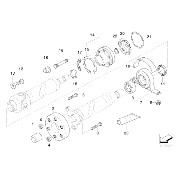 Pokrywka zamykająca przegubu BMW E46 E53 X5 E60 E61 E63 E64 E65 E66 E83 X3 - 26117540778