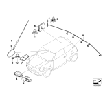65203453893 Pręt anteny dachowej MINI R55 R56 R57N R57 R56N  - 65203453893 - Części oryginalne BMW Łódź | Sklep internetowy BMW