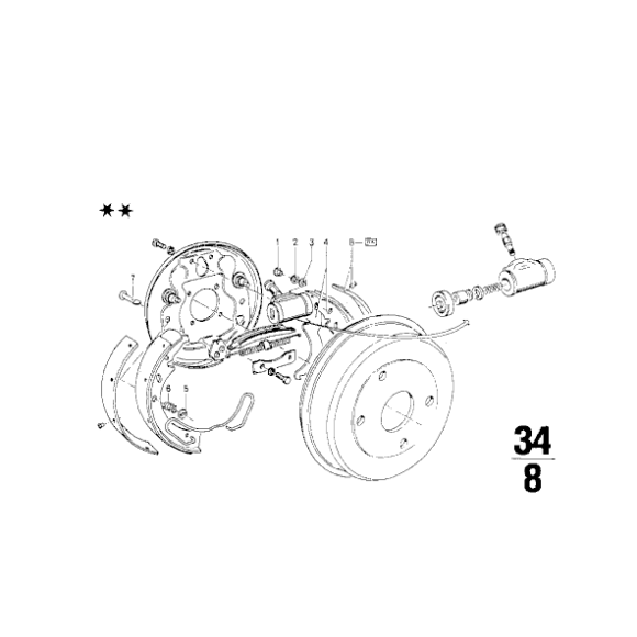 230 / 250 mm, Kołek - 34213660164