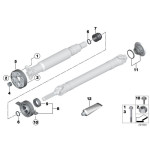 Podpora wału BMW E87 X1 E81 E90 E91 F30 F31 E90N F32 - 26127526631