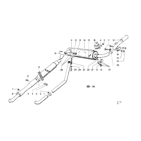 Mocowanie uchwyt wydechu BMW E9 NK 2,5CS 3,0CS 3,0CSL 2800 2000 1500 1600 1800 - 18214690157