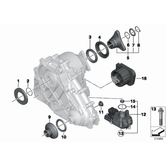 Płyta przeciwpyłowa skrzyni rozdzielczej BMW E53 E70 E71 F25 X5 X6 - 27107539212