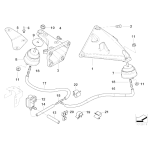 Osłona termiczna BMW E46 330Cd 330d M57 - 22116750127
