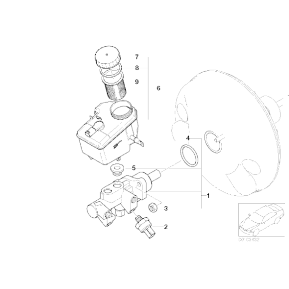 34326751589 Zbiorniczek płynu hamulcowego BMW E36 Z3 E46 Z4 - 34326751589 - Części oryginalne BMW Łódź | Sklep internetowy BMW