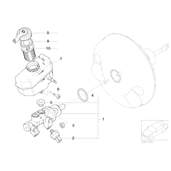 Tuleja filtrująca sitko zbiorniczka płynu hamulcowego BMW E46 316 318 320 323 325 328 330 - 34326752749