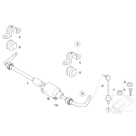 Guma stabilizatora tył BMW E65 E66 730d 730i 735i 740d 740i 745i 745d 750i 760i - 33556753915