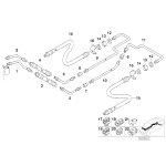 Przewód hamulcowy tył BMW E39 520 523 525 528 530 535 540 M5 - 34326755310