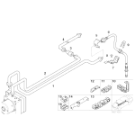 Przewód hamulcowy rurowy DSC BMW E46 316 318 320 323 325 328 330 - 34326755704