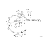 Tuleje wahacza przód BMW E34 E32 530i 535i 525tds 540i 730i 735i - 31121139456