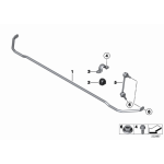 Guma stabilizatora tył MINI R55 R52 R56 R57 R59 R60 1,6 2,0 - 33556756151