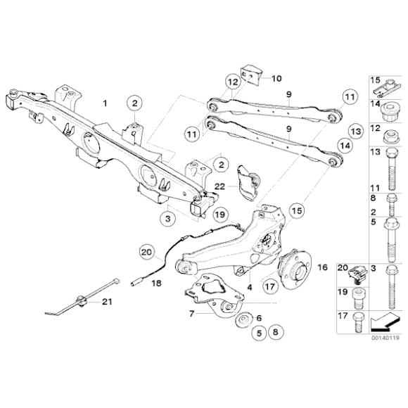 34526756385 Czujnik ABS tył MINI R50 R52 R53 One 1,4i 1,6i 1,6d Cooper - 34526756385 - Części oryginalne BMW Łódź | Sklep internetowy BMW