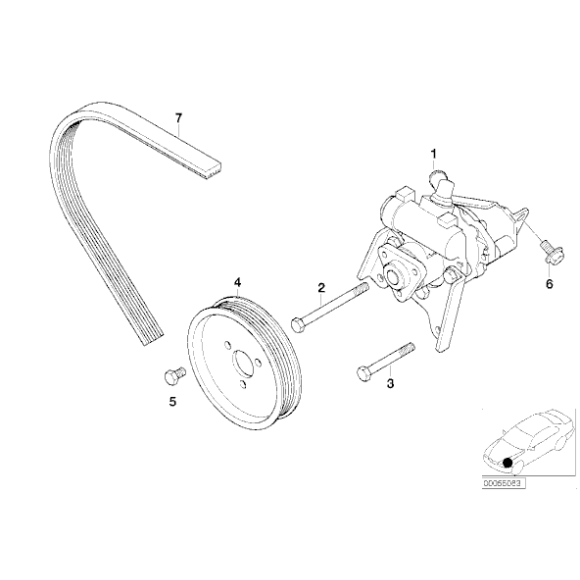 Pompa wspomagania ukł. kierowniczego BMW E36 E46 320i 323i 325i 328i 330i - 32416756582