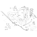 Taśma zaciskowa zbiornika paliwa BMW E46 318 320 325 316 330 323 - 16116756583