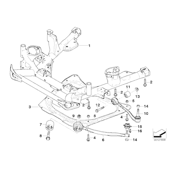 31126760276 Wahacz przód BMW E53 X5 - Oryginał BMW - 31126760276 - Części oryginalne BMW Łódź | Sklep internetowy BMW