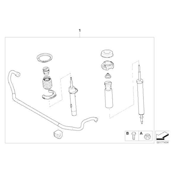 Guma stabilizatora tył BMW E60 525xi 530xd 530xi E81 E87 X1 E90 116 118 120 320 323 325 330 33556761002 33556761002 Części oryginalne BMW Łódź | Sklep internetowy BMW