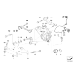 Uchwyt przewodu ABS tył prawy BMW E61 520 523 525 530 535 545 550 M5 - 34526762256