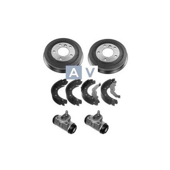 Bęben hamulcowy BMW E36 316i 318i 318tds sedan compact + szczęki + cylinderki - 34211159486
