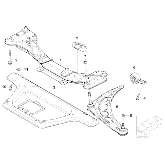 Wahacz poprzeczny prawy - 31126777852
