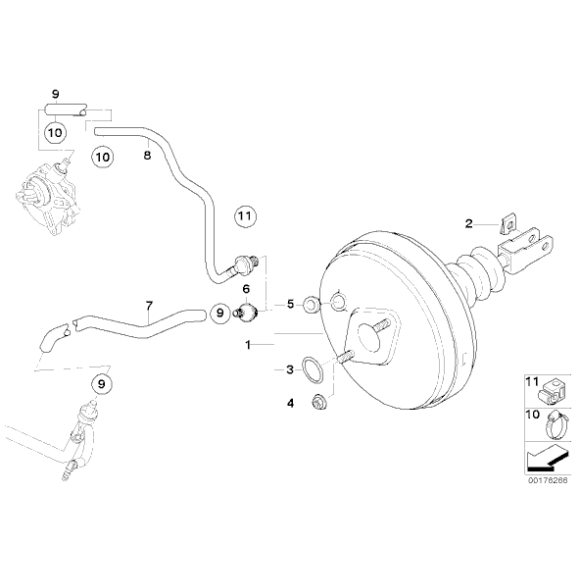 Kolanko przewodu elastycznego BMW E85 Z4 2.2i 2.5i 3.0i M54 - 34336763992