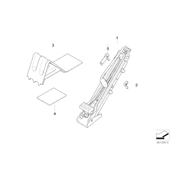 71126765001 Klamra podnośnika samochodowego BMW E39 520 523 525 528 530 535 540 M5 - 71126765001 - Części oryginalne BMW Łódź | Sklep internetowy BMW