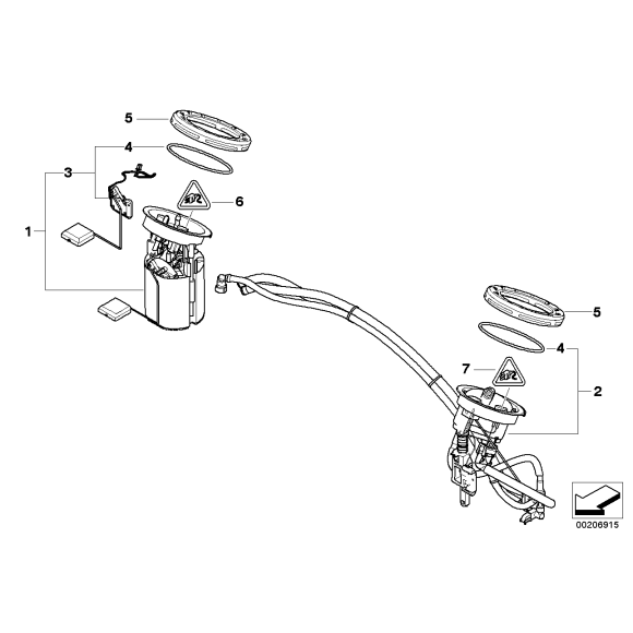 Uszczelka pompy czujnika paliwa BMW E82 E84 X1 E90 E91 E92 E93 M3 335i 135i - 16116765055