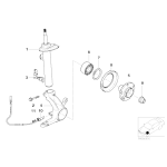 31201096423 Piasta koła przód BMW E46 X-Drive 325xi 330xd 330xi - 31201096423 - Części oryginalne BMW Łódź | Sklep internetowy BMW