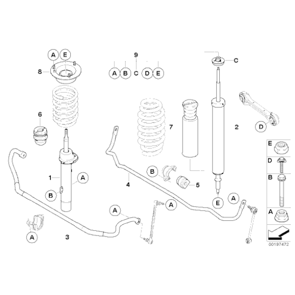 Guma stabilizatora tył BMW E81 E87 E90 E91 316 318 320 118 120 135 123 120 - 33536765584
