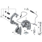 Śruba zacisku hamulcowego BMW E31 E36 E38 E46 E53 X5 E60 E61 E83 X3 Z3 - 34116767217