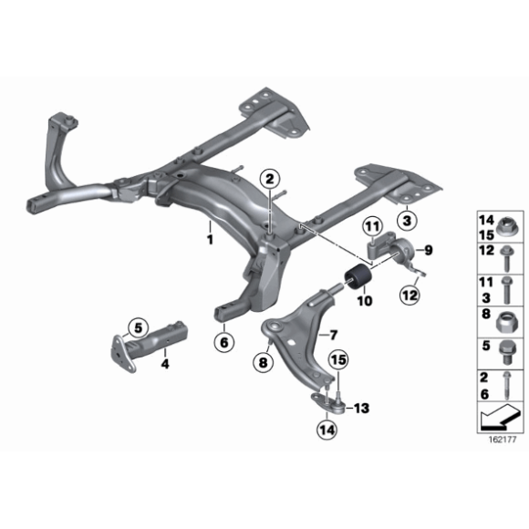 Tuleja wahacza przód tylna MINI R55 R56 R57 R58 R59 One Cooper D S - 31126767530