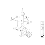 Piasta z łożyskiem, przód, tylko w połączeniu z - 31216765157